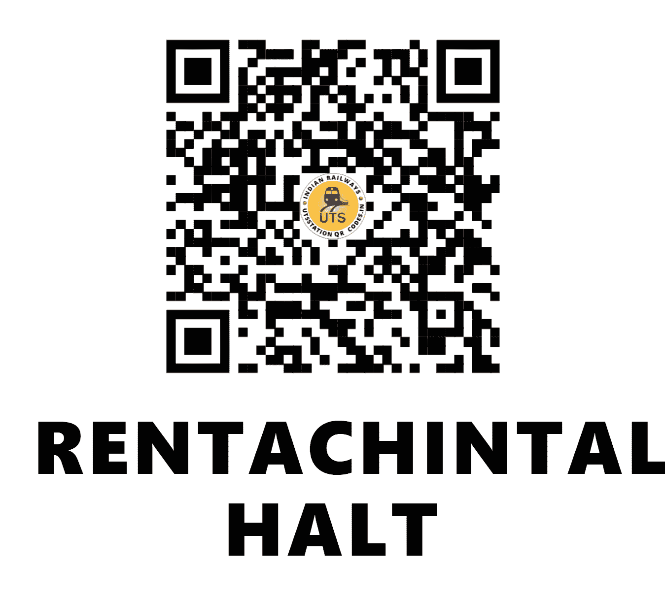 UTS QR Code for RENTACHINTALA HALT - RCA - SC (ANDHRA PRADESH)